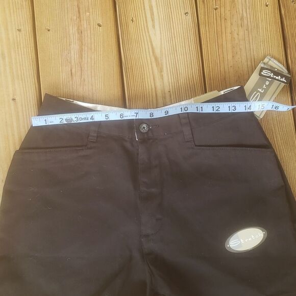 Lee women's black khakis mid rise shorts size 6 NWT - Picture 4 of 11